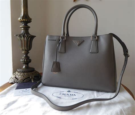 prada saffiano lux tote grey|authentic Prada saffiano bag.